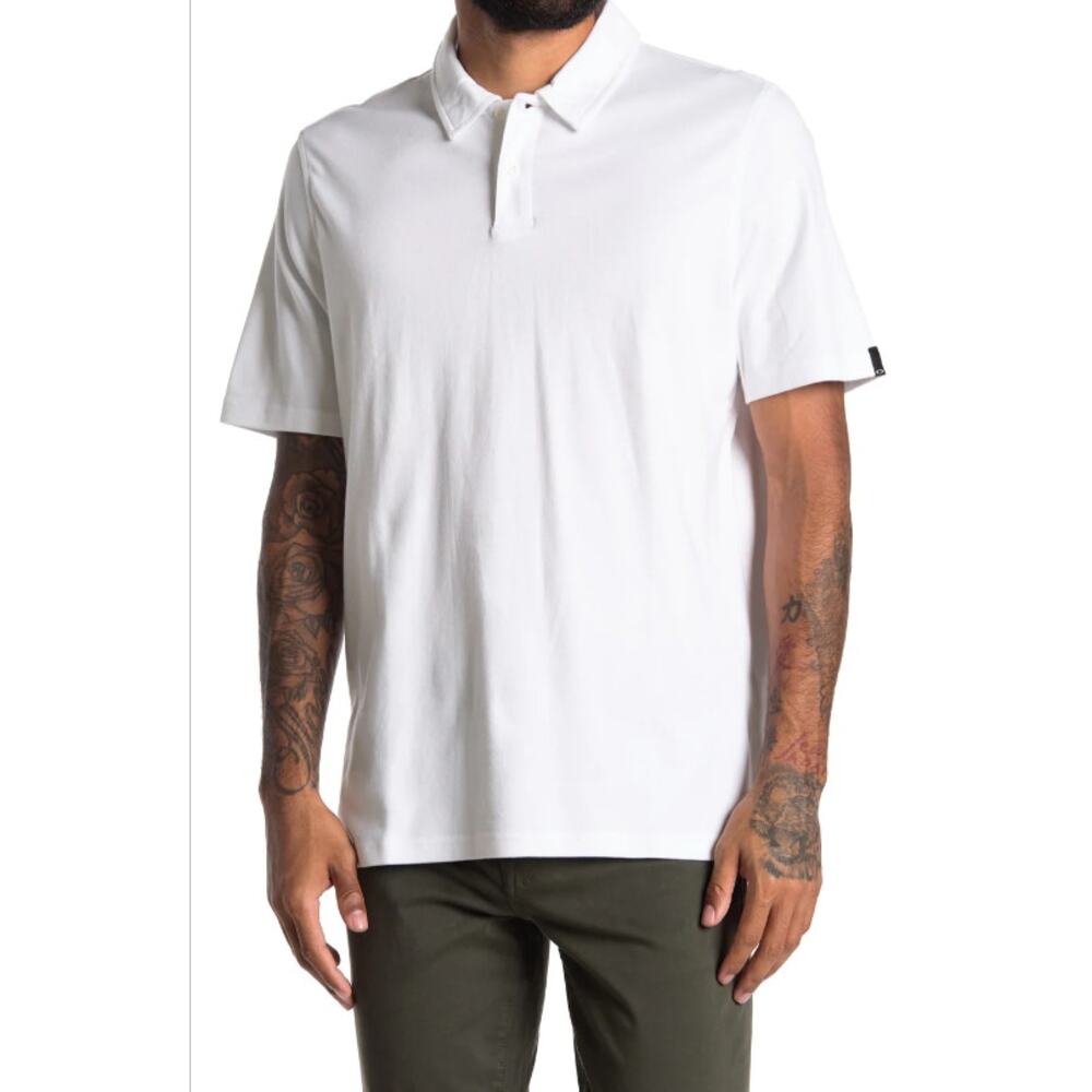 Oakley White Men’s Short Sleeve Polo Shirt